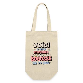 77th Birthday Humor - Gift Bag for Bottles - nature - Front