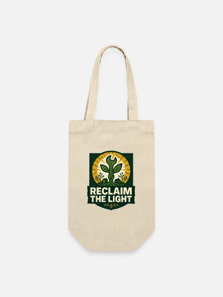 Reclaim the Light – Solarpunk - Geschenkbeutel für Flaschen - Natur