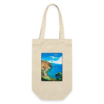 Sorrento Italien Vintage-Reiseplakat Stadtbild WPA - Geschenkbeutel für Flaschen - Natur - Vorne