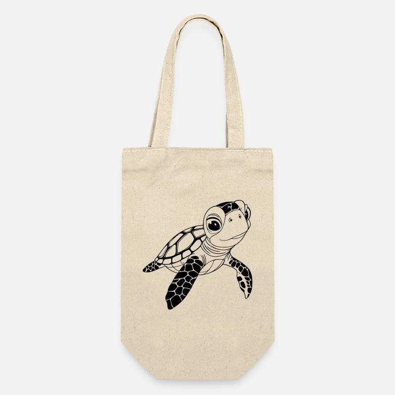 Tortue - Sac à bouteille - nature