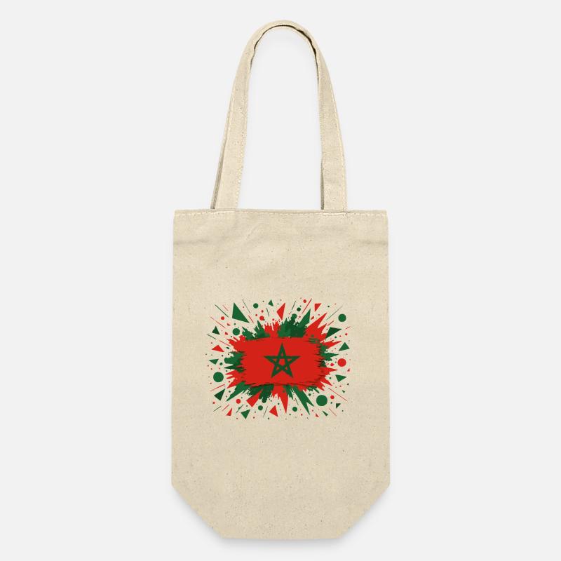 Drapeau marocain en style pinceau - Sac à bouteille - nature
