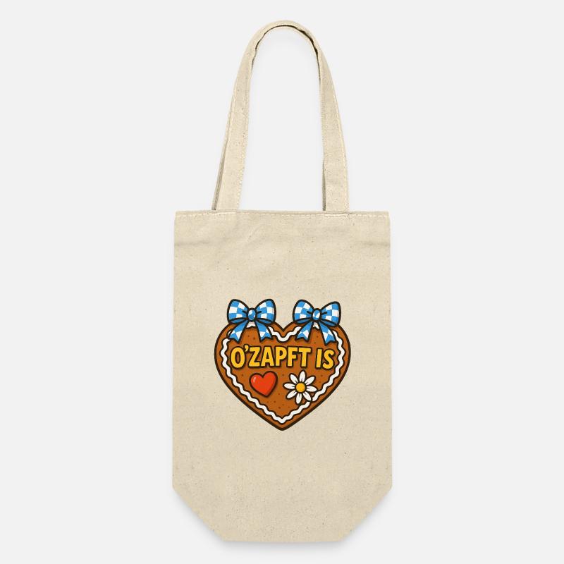 O ZAPFT IS - Gift Bag for Bottles - nature