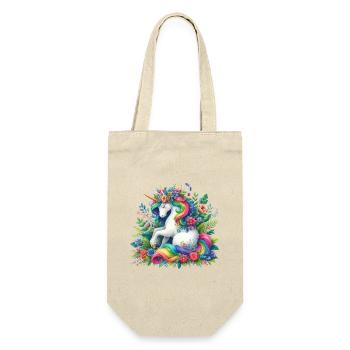 Fleur de licorne à crinière arc-en-ciel - Sac à bouteille - nature - Devant