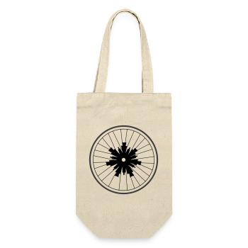 Snowflake wheel by Cean - Gift Bag for Bottles - nature - Front