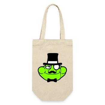 M. Grenouille Sir M. Rich Monocle Lunettes Chapeau haut de forme - Sac à bouteille - nature - Devant