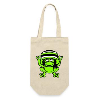 Frog Reggae Music Rasta Hair Hat Jamaica Fun - Gift Bag for Bottles - nature - Front