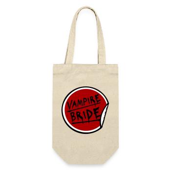 Vampire Bride Stickers Halloween Bachelor Bride Wedding - Gift Bag for Bottles - nature - Front