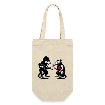 War and Peace | Rats Banksy Street Art Style - Gift Bag for Bottles - nature - Front