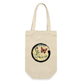 Japanese Butterfly - Gift Bag for Bottles - nature - Front