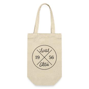 Limited edition 1956 - 70th Birthday Gift - Gift Bag for Bottles - nature - Front