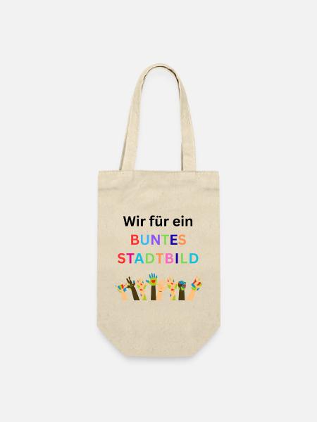 Wir für ein buntes Stadtbild, Virlfalt, Diversität - Geschenkbeutel für Flaschen - Natur
