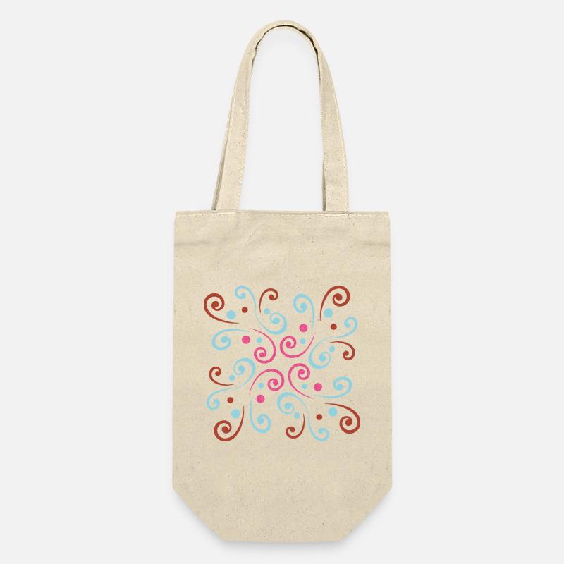Design ondulé abstrait par Cean - Sac à bouteille - nature