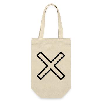 cross - Gift Bag for Bottles - nature - Front