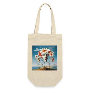 Flower Masks Dream - Gift Bag for Bottles - nature - Front