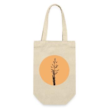  Silhouette in Sunset Circle - Gift Bag for Bottles - nature - Front
