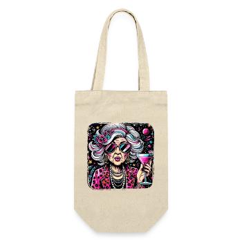 Oldie But Goldy Strong And Stylish - Gift Bag for Bottles - nature - Front