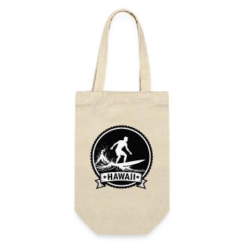 Hawaii Surf Wave Badge - Gift Bag for Bottles - nature - Front