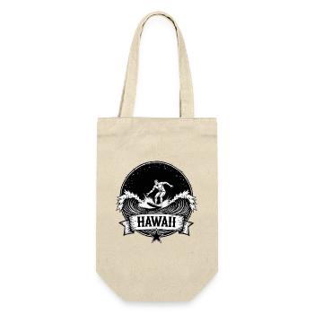Hawaii Surfer Surfer on Pacific Wave - Gift Bag for Bottles - nature - Front