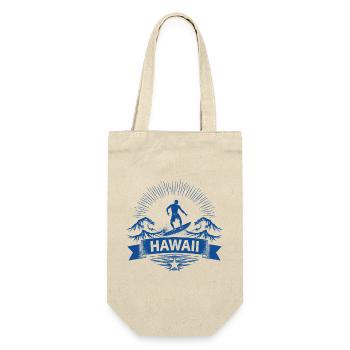 Hawaii Surfer Surfer on Pacific Wave - Gift Bag for Bottles - nature - Front