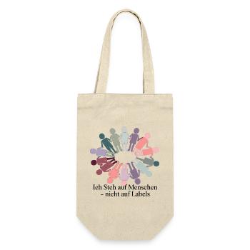 I like people - not labels - Gift Bag for Bottles - nature - Front