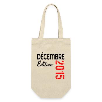 December 2015 Anniversary - Gift Bag for Bottles - nature - Front