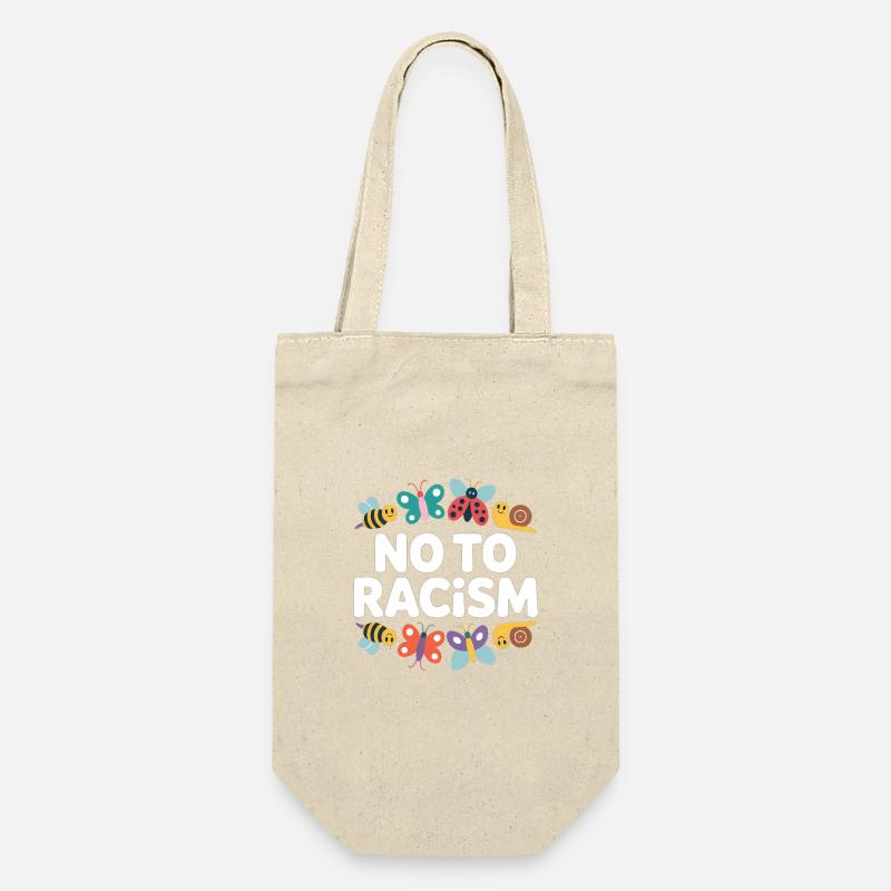 Non au racisme - Logo Cool Pride - Sac à bouteille - nature