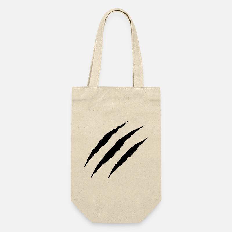 Wolf Scratch - Gift Bag for Bottles - nature