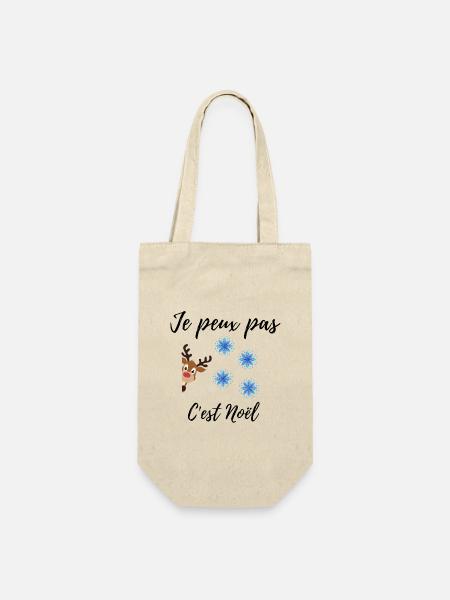 Santa Reindeer T-shirt - Gift Bag for Bottles - nature