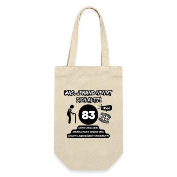83 and legendary: Bit out, stick dancing on! - Gift Bag for Bottles - nature - Front