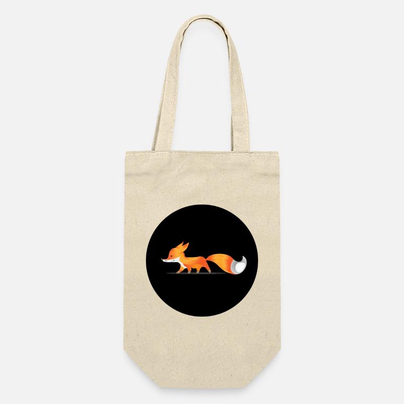 Fuchs - Geschenkbeutel für Flaschen - Natur