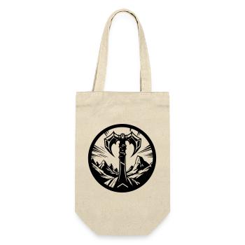 Barbarian Symbol – Tribal Axe - Gift Bag for Bottles - nature - Front