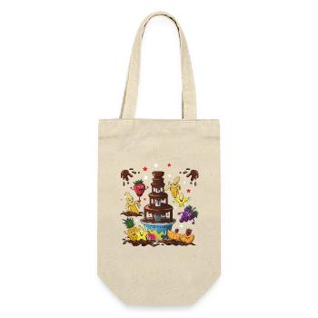 Chocolate Fountain Fruit Friends Design - Gift Bag for Bottles - nature - Front