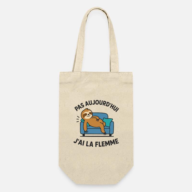 Not today, I'm lazy - Gift Bag for Bottles - nature