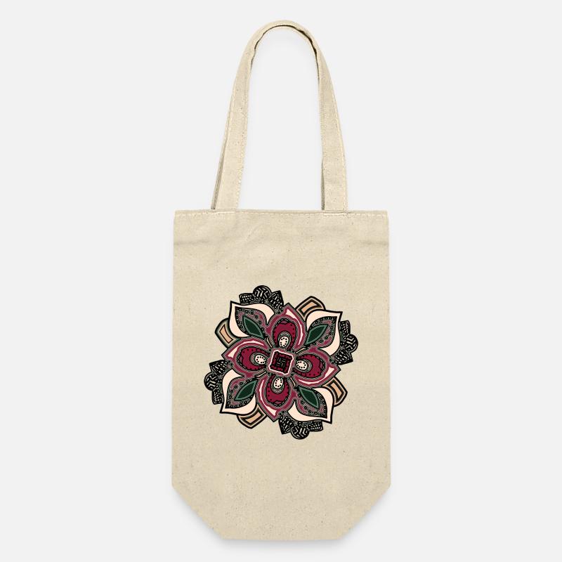 Boho Mandala Blossom Rose Vert - Sac à bouteille - nature