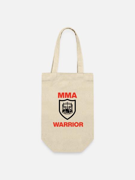 MMA Warrior, Cage Ready, Fight, Oktagon, Kampf - Geschenkbeutel für Flaschen - Natur