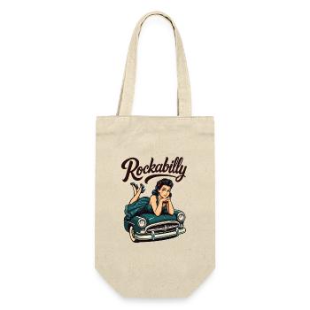 Cadeau de fille pin-up pour voitures vintage rockabilly - Sac à bouteille - nature - Devant
