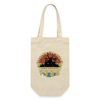40th Birthday Rocking the crowd DRM 02/1986 - Gift Bag for Bottles - nature - Front