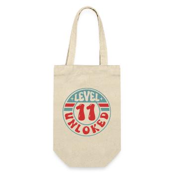 Niveau 11 Débloqué – Conception d’anniversaire joueur - Sac à bouteille - nature - Devant