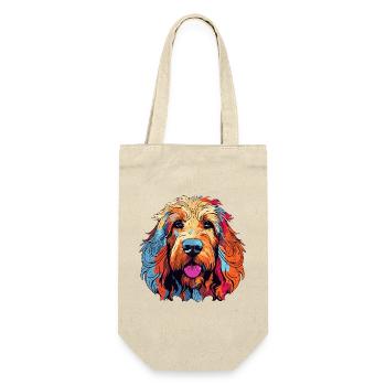 Colorful Dog Portrait - Gift Bag for Bottles - nature - Front