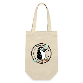 Black Penguin in Mint Glasses 2026 - Gift Bag for Bottles - nature - Front