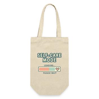 Self-Care Mode Loading - Retro Pixel Edition - Gift Bag for Bottles - nature - Front