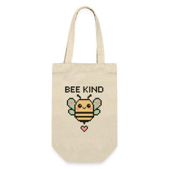Bee Child - Pixel Bee with Hearts - Gift Bag for Bottles - nature - Front