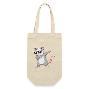 Cool Dabbing Opossum Sonnenbrille Cartoon-Kunst - Geschenkbeutel für Flaschen - Natur - Vorne