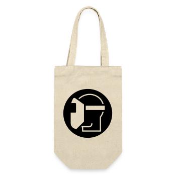 Welding helmet, welder, welding specialist - Gift Bag for Bottles - nature - Front