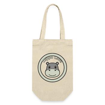 Hippo Love Hippo Logo Badge - Sac à bouteille - nature - Devant