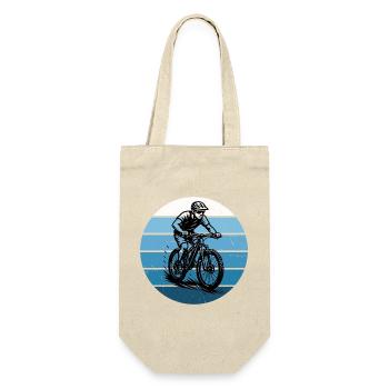 Direkte Mountainbike Aussage - Geschenkbeutel für Flaschen - Natur - Vorne