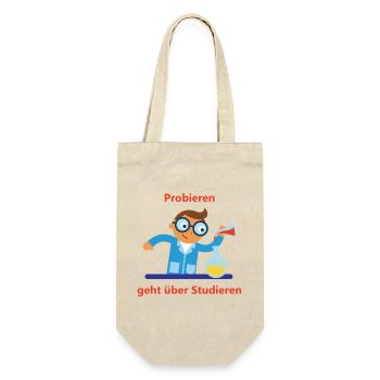The joy of experimentation: Trying instead of studying - Gift Bag for Bottles - nature - Front