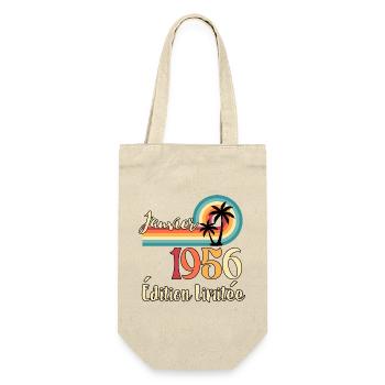 Janvier 1956 70 Ans Cadeau Anniversaire - Sac à bouteille - nature - Devant