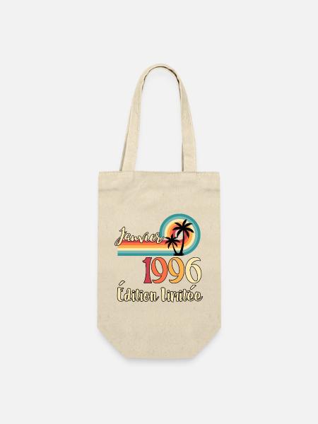 Januar 1996 Vintage Limited Edition - Geschenkbeutel für Flaschen - Natur