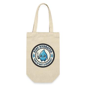 stay hydrated - Gift Bag for Bottles - nature - Front